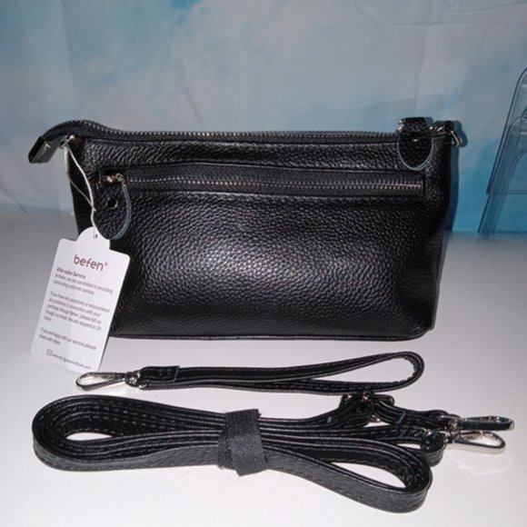 Befen Black Convertible purse – clutch/wristlet/shoulder/crossbody NEW - Picture 2 of 4